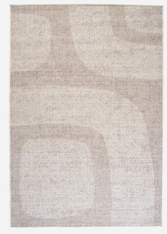 In-und Outdoor Teppich mit moderner Musterung in beige von vorne - bonprix