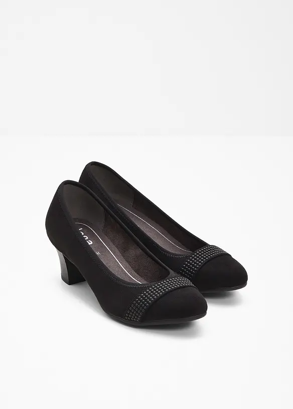 Jana Komfort-Pumps in bequemer Weite in schwarz - Jana