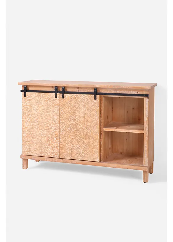 Sideboard mit Schiebetüren in beige geöffnet - bonprix