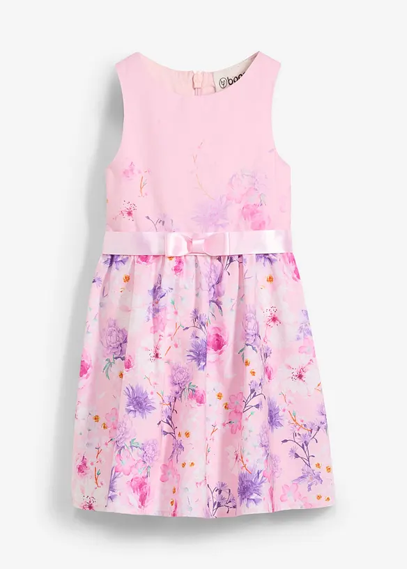 Ausgestelltes Kleid in rosa von vorne - bonprix