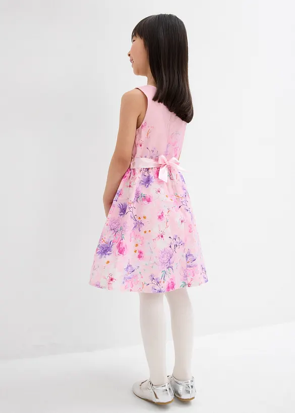 Ausgestelltes Kleid in rosa von hinten (Totalaufnahme) - bonprix