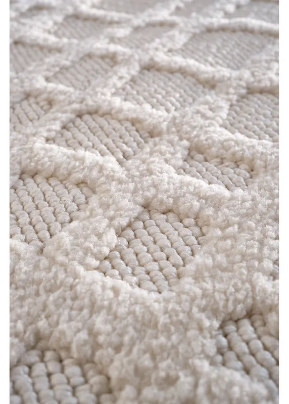 Teppich mit außergewöhnlich weicher Oberfläche in beige (Detailaufnahme) - bonprix