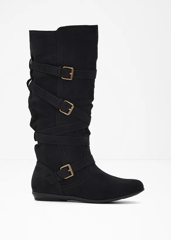 Stiefel in schwarz von vorne - bonprix