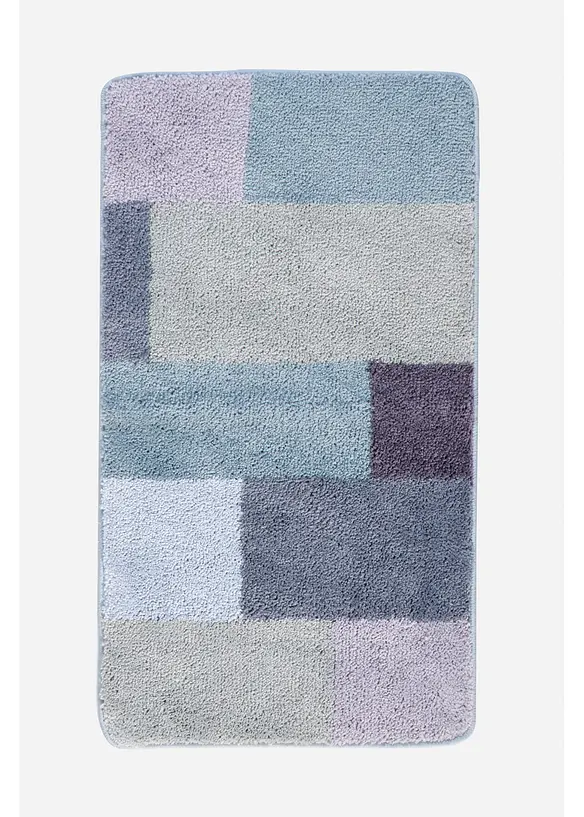 Getuftete Badematte mit Pastell- Farben in blau - bonprix
