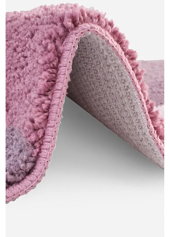 Getuftete Badematte mit Pastell- Farben in rosa Detailaufnahme vom Material - bonprix