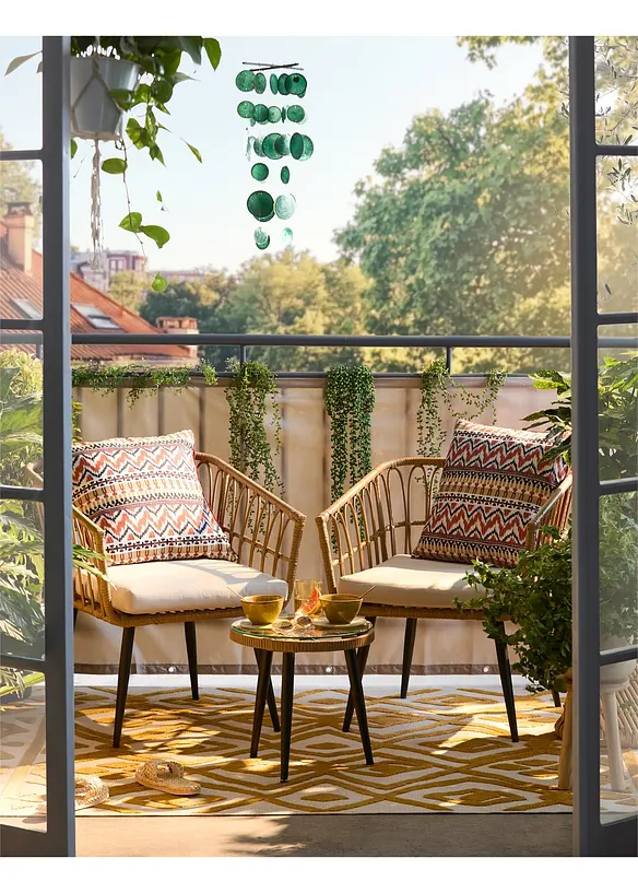 Boltze Windspiel mit Capizmuscheln in grün (Ambiente) - Boltze Home Collections
