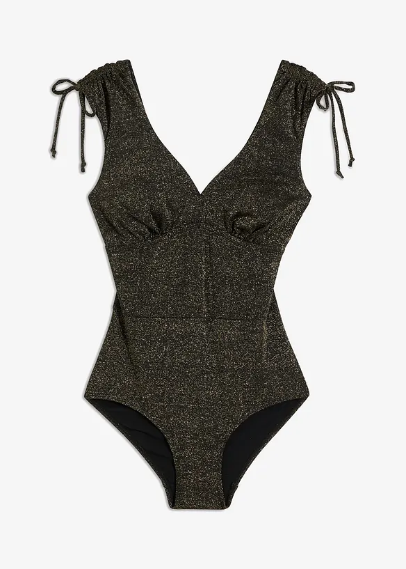 Shape-Badeanzug in schwarz von vorne - bonprix