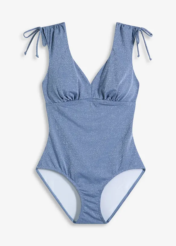 Shape-Badeanzug in blau von vorne - bonprix