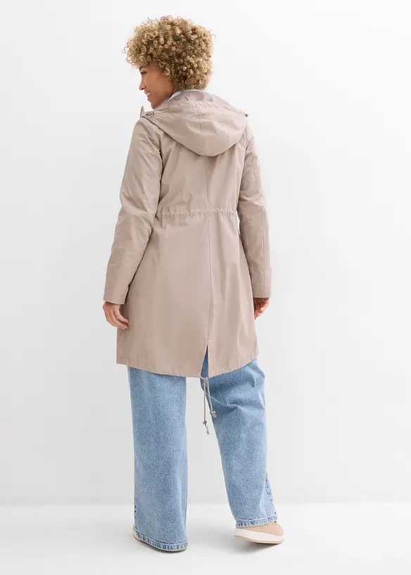Parka mit Kapuze in braun von hinten (im Anschnitt) - bonprix