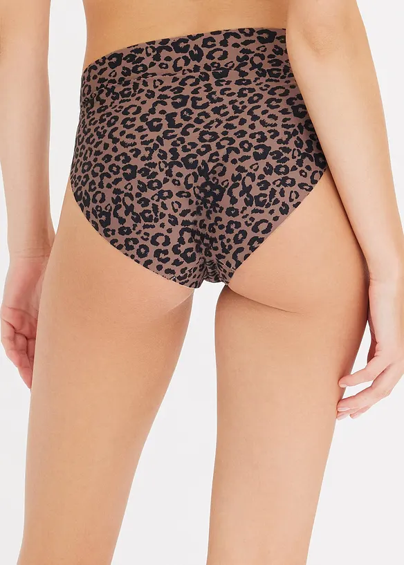 Maxislip ohne sichtbare Abdrücke aus Microfaser (4er Pack) in schwarz von hinten - bonprix