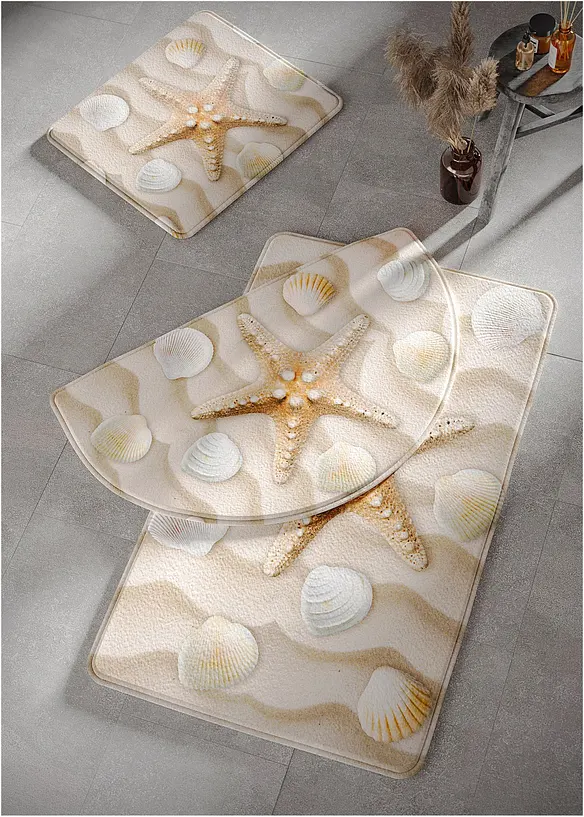 Badematte mit Memory Schaum in beige - bonprix
