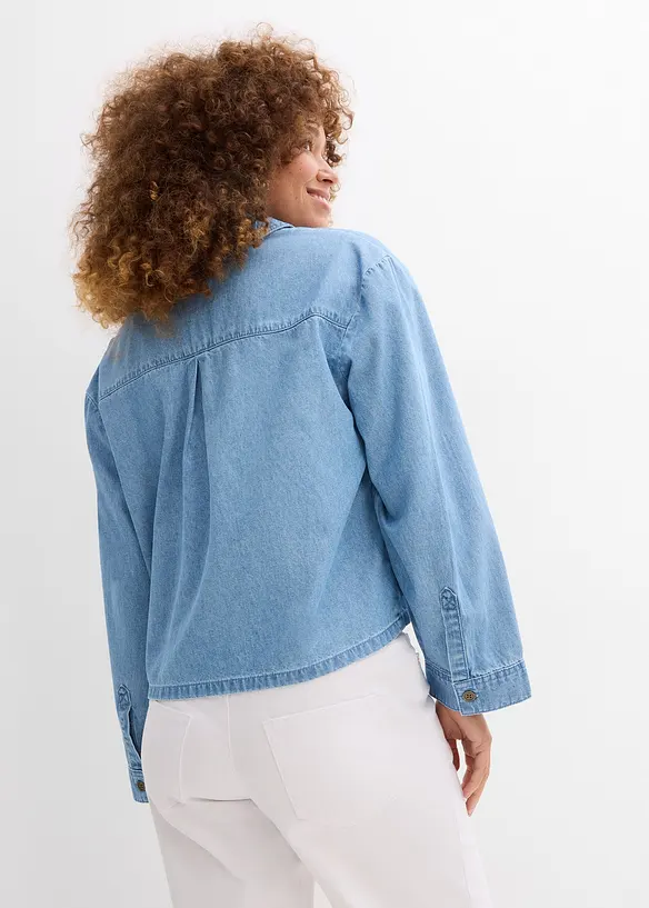 Jeans-Tunika in blau von hinten (im Anschnitt) - bonprix