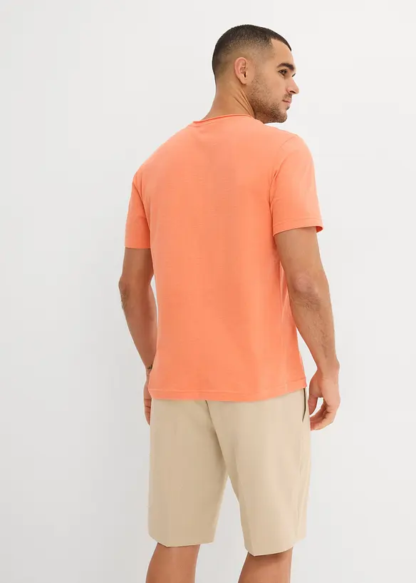 T-Shirt aus reiner Bio-Baumwolle in orange von hinten (im Anschnitt) - bonprix