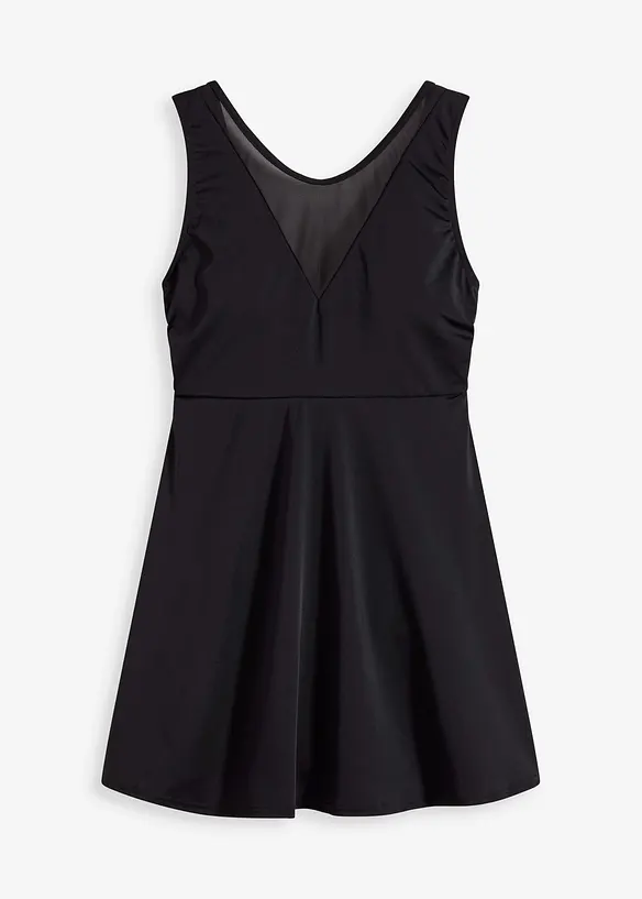 Light Shape-Badekleid in schwarz von vorne - bonprix