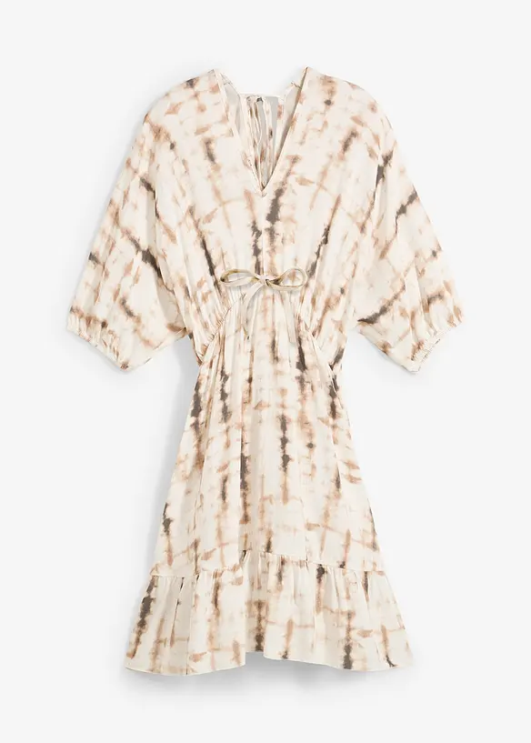 Minikleid aus fließender Viskose in braun von vorne - bonprix Minikleid aus fließender Viskose in braun von vorne - bonprix