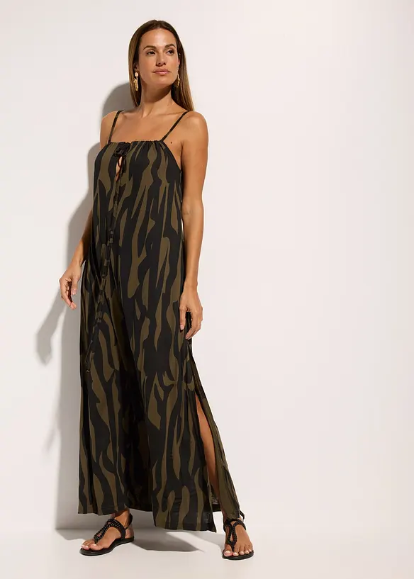 Strandkleid in schwarz von vorne (Totalaufnahme) - bonprix Strandkleid in schwarz von vorne (Totalaufnahme) - bonprix