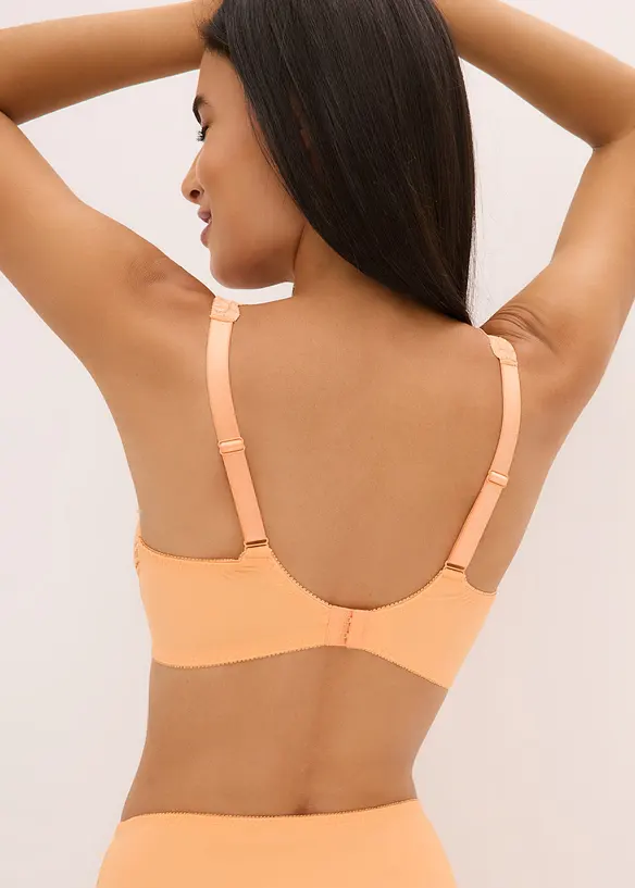 Bügel-BH mit gepolsterten Trägern in orange von hinten (im Anschnitt) - bonprix