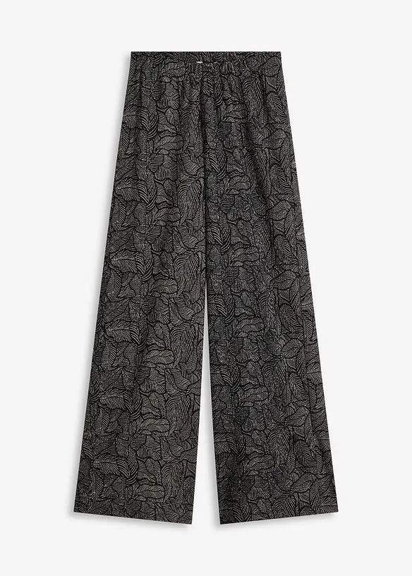 Jerseyhose in schwarz von vorne - bonprix
