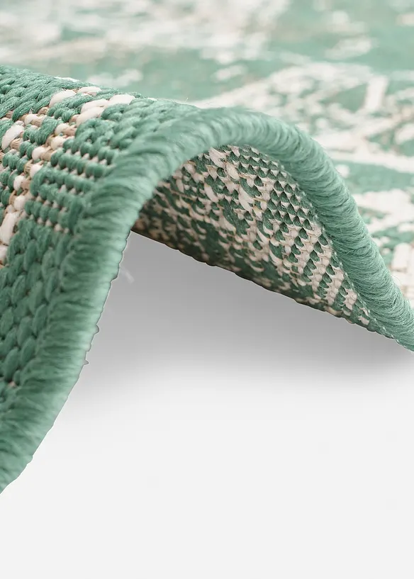 In-und Outdoor Teppich mit orientalischer Musterung in grün (Detailaufnahme) - bonprix