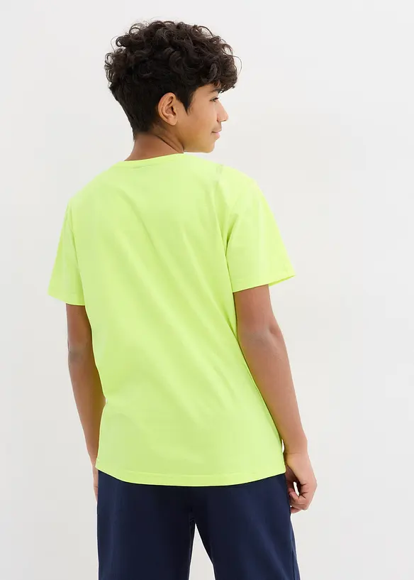 T-Shirt in modischen Farben in gelb von hinten (im Anschnitt) - bonprix