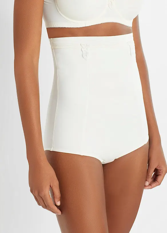 Strong Highwaist Shape Panty in weiß von vorne - bonprix