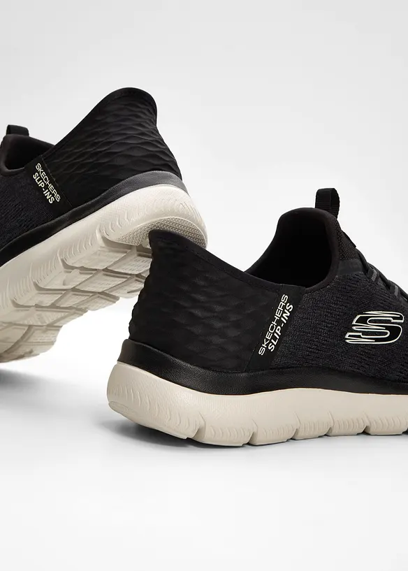 Skechers Komfort-Slip-In-Sneaker mit Memory Foam in schwarz - Skechers