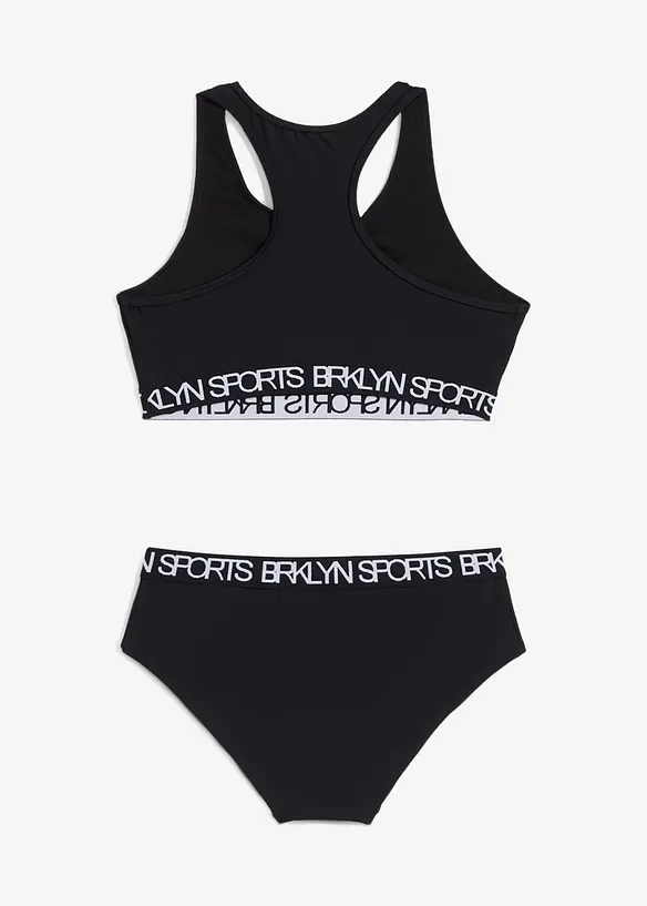 Bikini (2-tlg.Set) in schwarz von hinten - bonprix