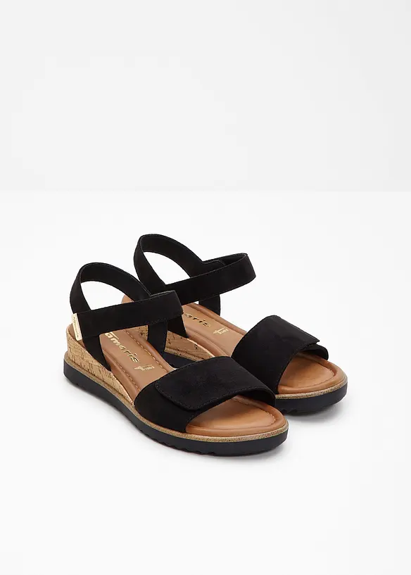 Tamaris Keilsandaletten in schwarz - Tamaris