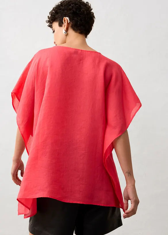 Tunika aus Ramie in pink von hinten (im Anschnitt) - bonprix Tunika aus Ramie in pink von hinten (im Anschnitt) - bonprix