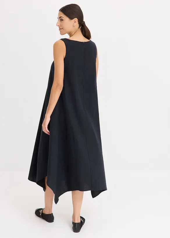 Trägerkleid aus feinem Viskose-Mix in schwarz von hinten (Totalaufnahme) - bonprix Trägerkleid aus feinem Viskose-Mix in schwarz von hinten (Totalaufnahme) - bonprix