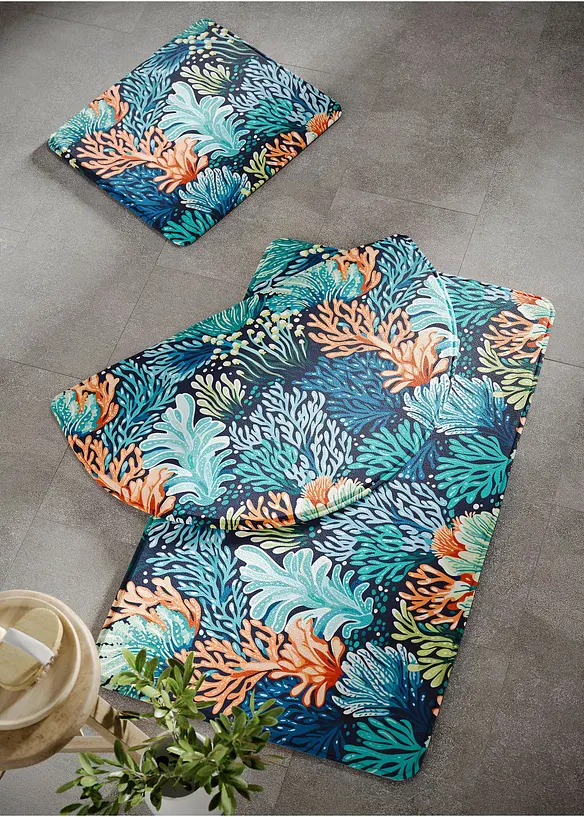 Badematte mit Memory Schaum in blau - bonprix