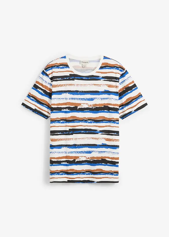 T-Shirt aus Bio-Baumwolle in weiß von vorne - bonprix