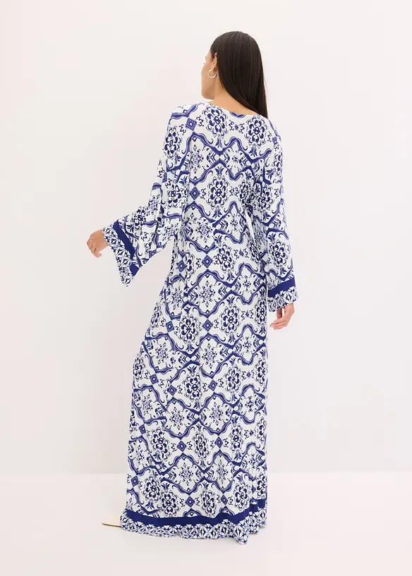 Maxikleid aus softem Viskose-Mix in weiß von hinten (Totalaufnahme) - bonprix Maxikleid aus softem Viskose-Mix in weiß von hinten (Totalaufnahme) - bonprix