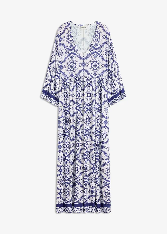 Maxikleid aus softem Viskose-Mix in weiß von vorne - bonprix Maxikleid aus softem Viskose-Mix in weiß von vorne - bonprix