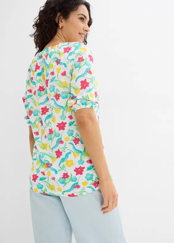 Shirt aus Bio-Baumwolle in weiß von hinten (im Anschnitt) - bonprix