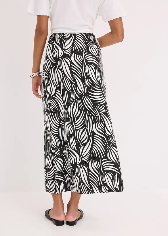 Jersey-Rock aus Bio-Baumwolle mit Stretch in schwarz von hinten - bonprix Jersey-Rock aus Bio-Baumwolle mit Stretch in schwarz von hinten - bonprix