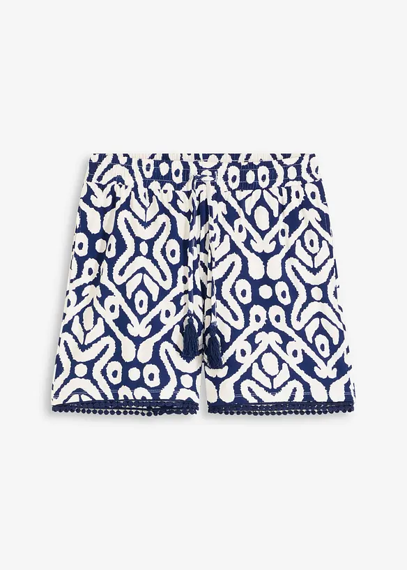Jersey-Shorts aus softem Viskose-Mix in blau von vorne - bonprix Jersey-Shorts aus softem Viskose-Mix in blau von vorne - bonprix
