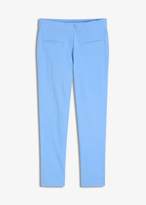 7/8-Hose aus elastischem Bengalin in blau von vorne - bonprix