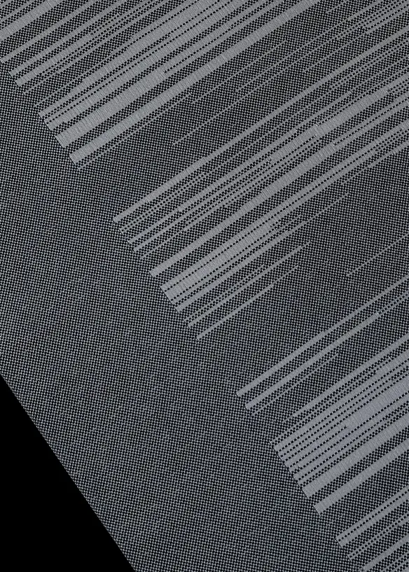 Schiebegardine mit Querstreifen (1er Pack) in grau Detailaufnahme vom Material - bonprix