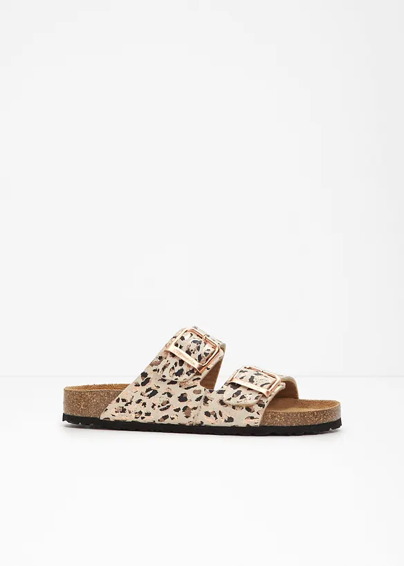 Tamaris Pantoletten mit Schnallen in beige - Tamaris