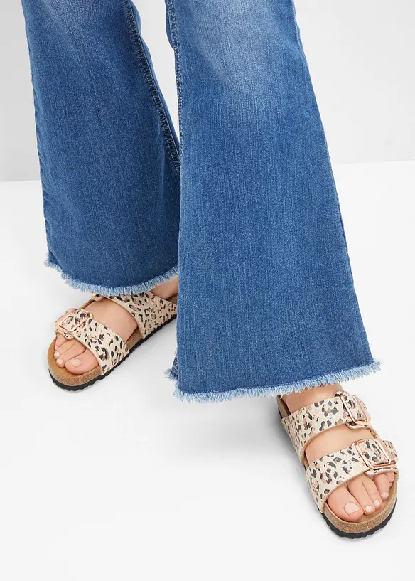 Tamaris Pantoletten mit Schnallen in beige - Tamaris