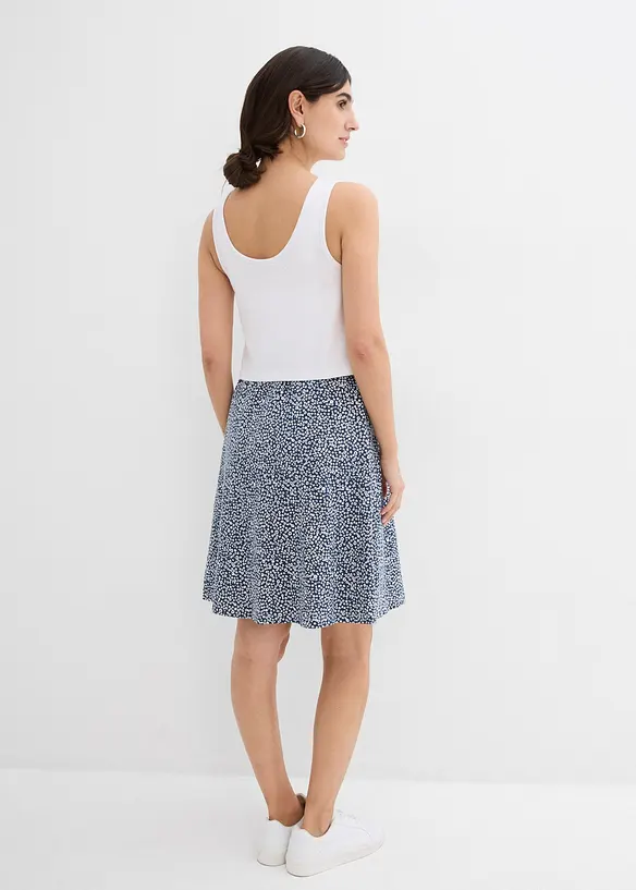 2-in-1 Umstands- und Stillkleid aus Bio-Baumwolljersey in weiß von hinten (Totalaufnahme) - bonprix