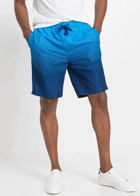 Badeshorts Herren in blau von vorne - bonprix