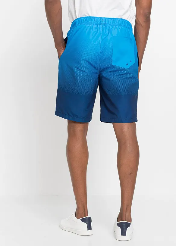 Badeshorts Herren in blau von hinten - bonprix