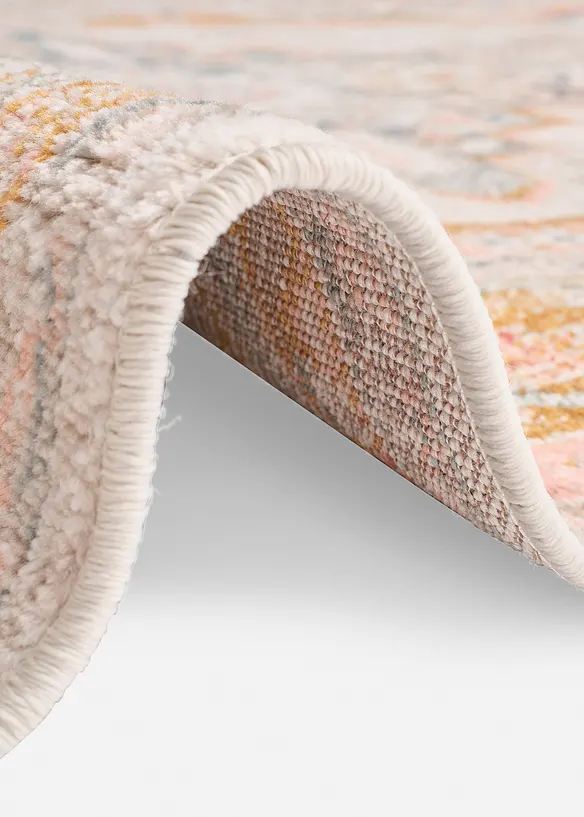Teppich mit orientalischer Musterung in beige (Detailaufnahme) - bonprix