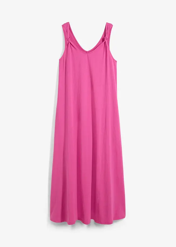 Jerseykleid aus reiner Baumwolle in pink von vorne - bonprix Jerseykleid aus reiner Baumwolle in pink von vorne - bonprix