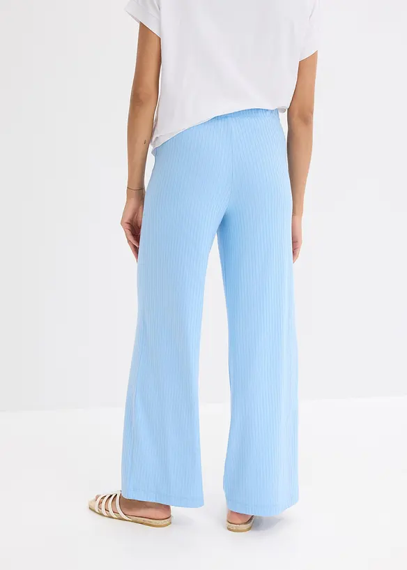 Palazzo-Hose mit Bequembund in blau von hinten - bonprix Palazzo-Hose mit Bequembund in blau von hinten - bonprix