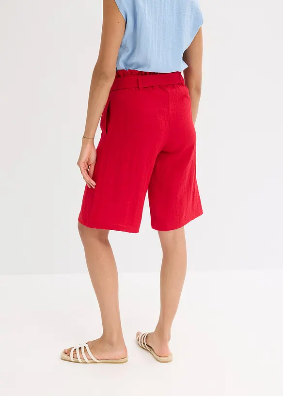 Schlupf-Bermuda aus Viskose-Mix in rot von hinten - bonprix Schlupf-Bermuda aus Viskose-Mix in rot von hinten - bonprix