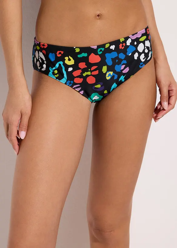 Bikinihose (2er Pack) in schwarz von vorne - bonprix