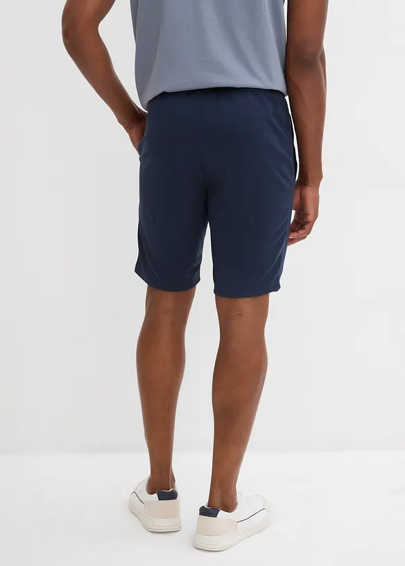 Sport-Shorts, schnelltrocknend in blau von hinten - bonprix